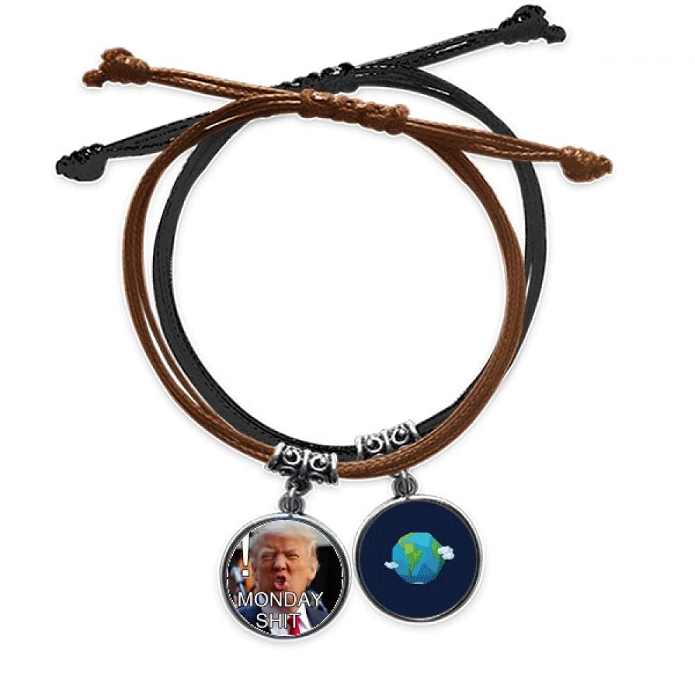 Pulsera de cuerda Trump enojado y eslabón de cuero para fans de la política americana 3