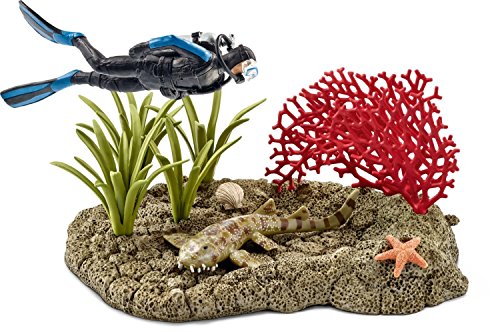 Preisvergleich Produktbild SCHLEICH Plongeur dans un Récif Corallien