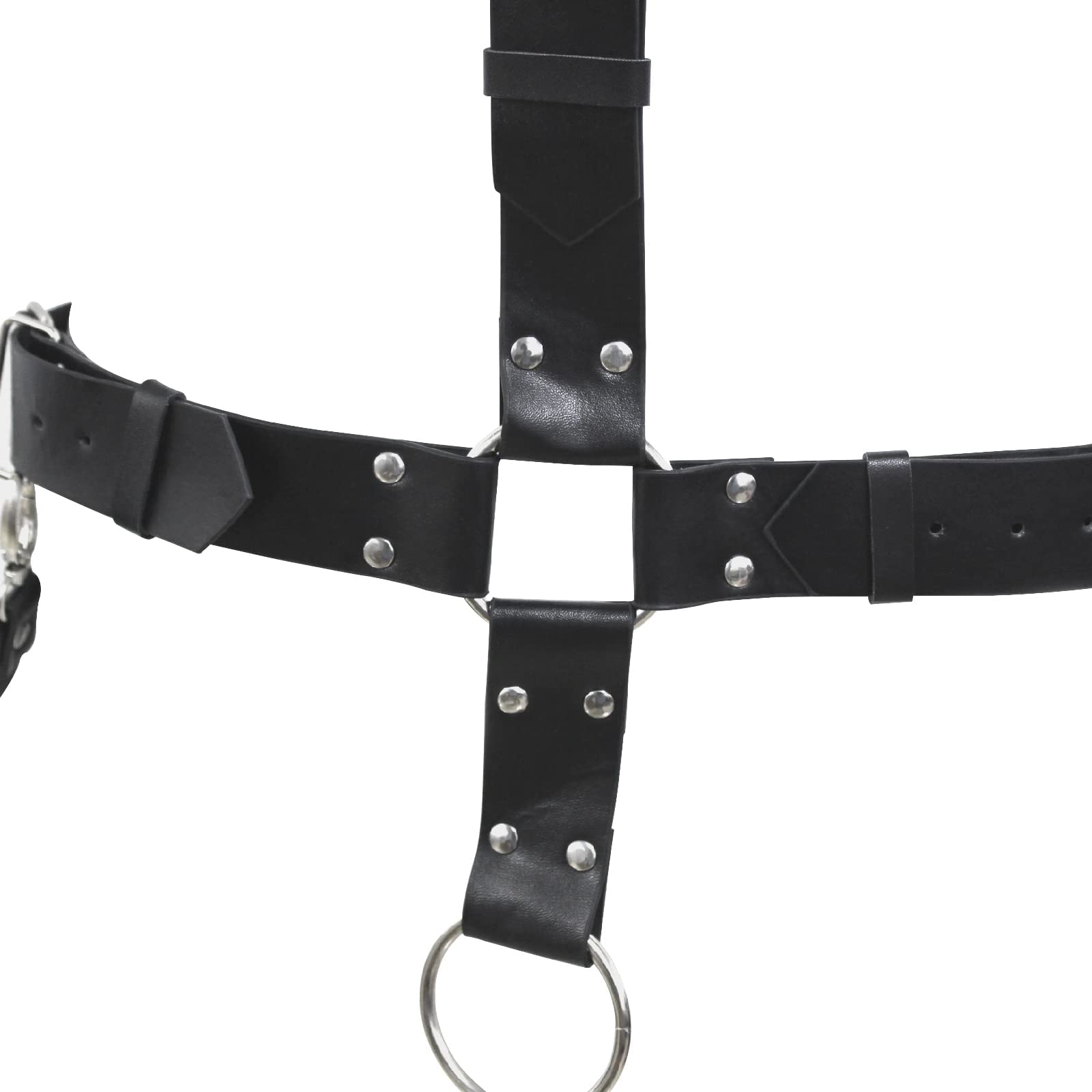 Punk Pour Hommes Harnais De Poitrine En Cuir Avec Menottes & Anneau Pénis,Vêtements Gothiques Pour Hommes Costumes Pour Hommes,Menottes Toys Pour Couples Extrême