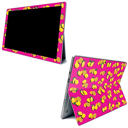 Image of MightySkins Carbon Fiber Skin for Microsoft Surface Pro 7 - Make Lemonade | Textured Carbon Fiber Finish | Easy to Apply, Remove, and Change Styles | Made in The USA
