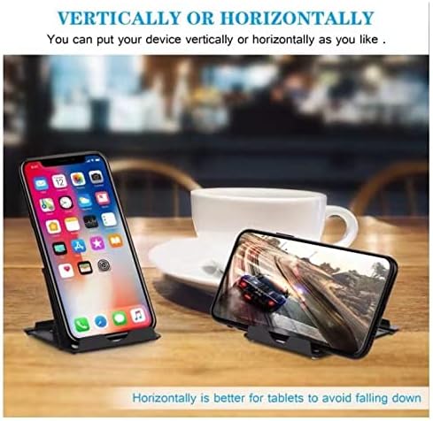 Phone Stand, 2Pack Cellphone Holder Tablet(4-7.9")stands Foldable Multi-angle for desk lightweight Desktop Dock Cradle Compatible for iPhone Xs Max XR 8 Plus 6 7 6S X 5 Samsung Galaxy S10 S9 S8 S7 Edg