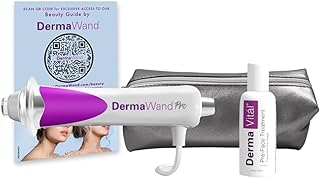 DermaWand Pro Anti-Aging Skincare Deluxe System - Microcurrent Facial Device w/Face Cream