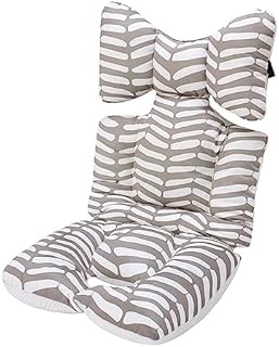 Baby Pushchair Seat Liners - Pram Liner Baby Stroller Liner Pad Seat Cover Padded Universal Seat Cushion Pad Stroller Pram Pushchair for Toddler Infant Gray White Geometry