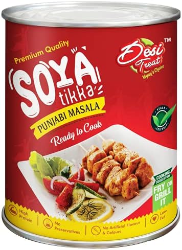 Desi Treat SOYA Tikka Punjabi Masala (Ready to Cook), 800g