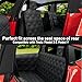 Dog Car Seat Cover For Back Seat Compatible With Tesla Model Y/3 - Pet Travel Hammock For Suv - Pets Backseat Covers For Car Seats -Waterproof Cars Seat Extender Protector Dogs with Headrest Protector