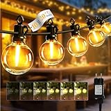 EFFILUMLUX Luci da Esterno Giardino, 10M Catena Luminosa Esterno con 20+2 Lampadine LED, IP65 Impermeabile, 4 Modalità, Dimmerabile, Timer, Luce Filo Illuminazione per Balcone Terrazza (32FT/10M)