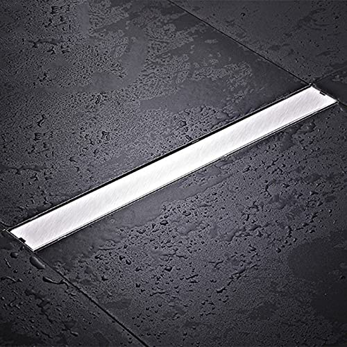 Canal lineal de acero inoxidable para suelo de ducha con drenaje invisible 3