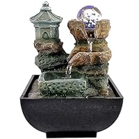 滝のオブジェ Amazon.co.jp: 卓上 噴水 滝のオブジェ テーブルトップ