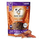 Raw Dog Pig Ears Slices, 8oz. - 100% Pork Dog Chews Bag, All-Natural Non-GMO, Pig Ears for Dogs, Odor Free, Grain Free Dog Treats
