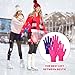 Toulite 3 Pairs Figure Skating Gloves for Kids Thick Non Slip Gel Winter Ice Skating Glove for Girls with Rhinestone Crystals(Rose Pink, Purple, Nude,Snowflake)