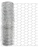 Garden Poultry Chicken Wire Netting - 48 '' × 150 ' Garden Fence Animal Barrier, Chicken Wire for Crafts, 1 inch Mesh Poultry Netting Fence, Pet/Rabbit/Chicken Wire Fencing