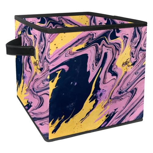 Boîte de rangement en tissu de qualité supérieure motif peinture moderne pour la maison
