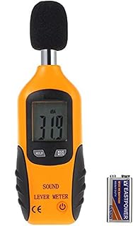 Cadrim Digital Sound Level Meter Portable Sound Meter Data Logger Decibel Noise Meter Tester 30-130dB Auto OFF Alarm Function Max/Min Hold Sound Measure LCD Screen 9V Battery Noise Measurement Tester