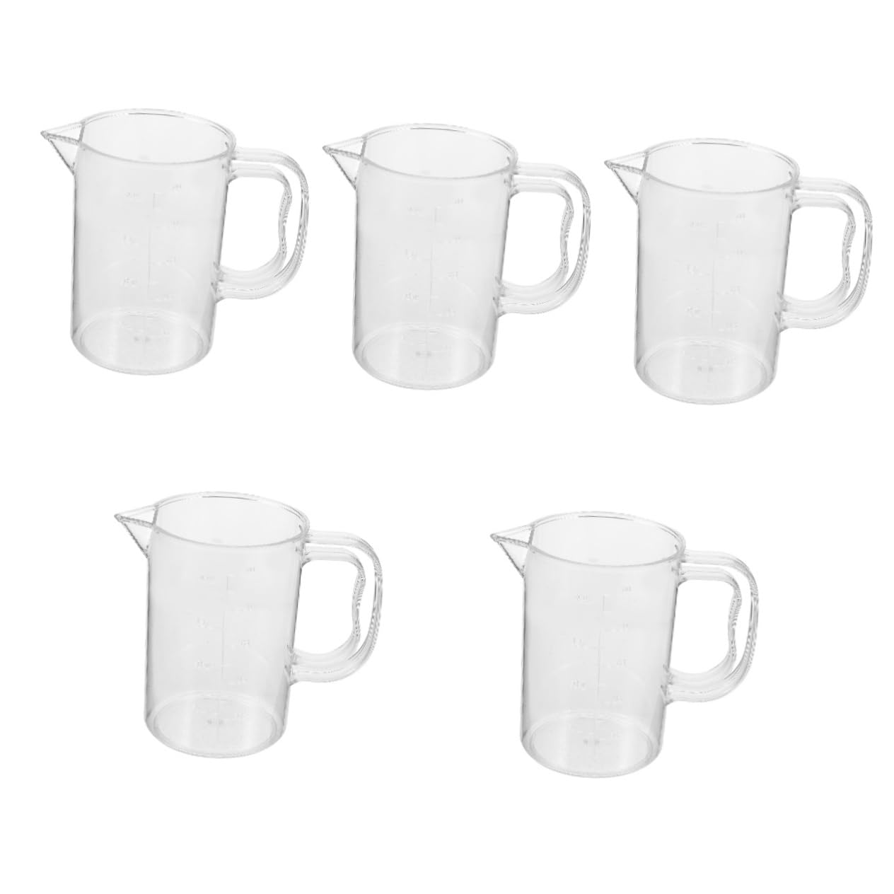 Cabilock 5 Piezas Taza Medidora Reutilizable de Gran Capacidad para Cocina Vaso Medidor de Diseño Ergonómico para y Secos para Repostería y de Ingredientes