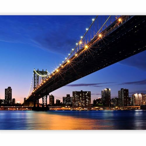 artgeist Wall Mural New York 154x122 in - Peel and Stick Self-Adhesive Wall Sticker Decal Wallpaper Removable Photo Design Home Decor NYC NY City Landscape 100404-124