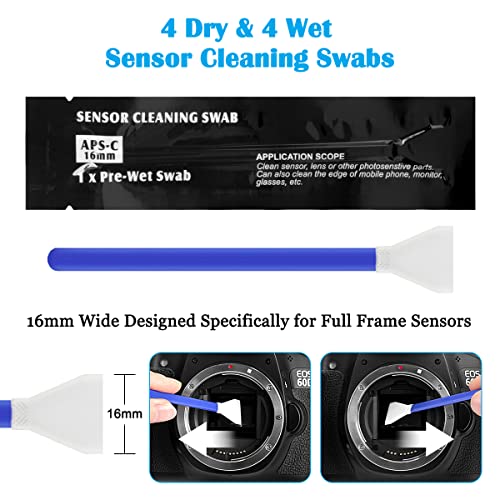 ARVOK Professional Camera Cleaning Kit(32 pcs), Including Air Blower/Cleaning Pen/Cleaning Spray/Cleaning Cloth/Lens Brush, Lens Cleaning Kit for DSLR Cameras Compatible with Canon, Nikon, Sony - Image 5