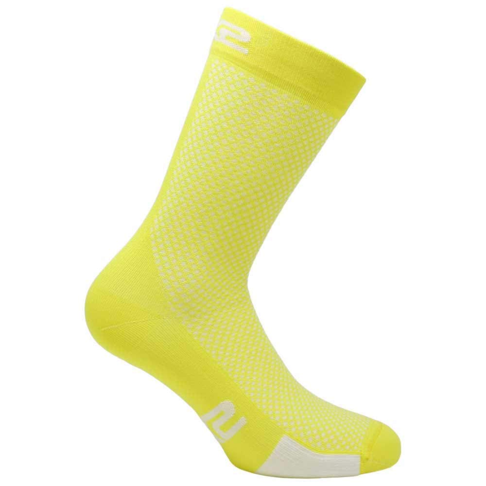 SIX2 P200 Socks, Unisex Adult, Yellow Tour/White, I