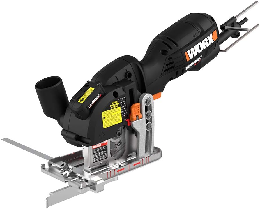 WORXWX420L Versacut 3-3/8" Compact Circular Saw with Laser Guide Technology
