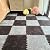 12pcs Carpet Squares Puzzle Floor Mat, Plush Interlocking Carpet Tiles, Anti Slip EVA Foam Jigsaw Floor Tiles, Build A Safe Area for Bedroom Playroom (Grey+Black)