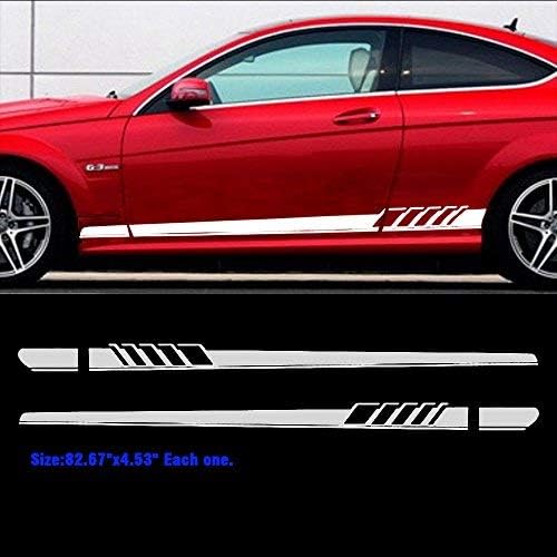Boilipoint Fit for All Car 1Pair/2pcs Auto Side Skirt Car
