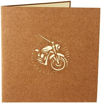 Hunger Handmade 3D Pop Up Harley-Davidson Motorcycle Birthday Cards Creative Greeting Cards Papercraft (Q513206)