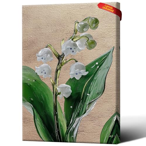 Lily Of The Valley Painting Canvas Print