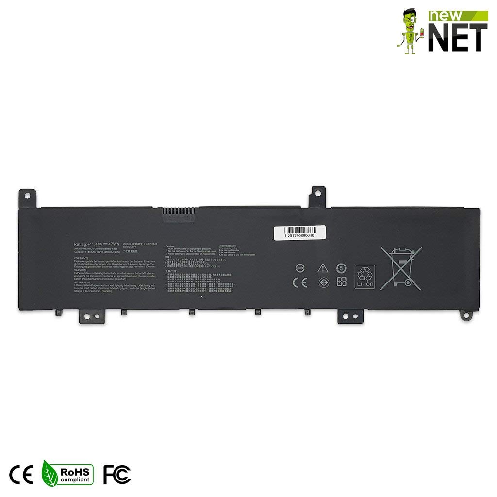 New Net - Batteria C31N1636 compatibile con Asus Vivobook Pro N580 N580G N580GD N580VN N580VD N580GD M580GD N580V N580VN N580VD ZenBook Pro UX502VD [4165mAh - CELLE GRADO A ]