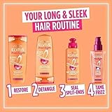 L'Oréal Elvive Dream Lengths Shampoo 250ml & Conditioner 200ml Set for Long Hair, Nourishing Repair with Castor Oil & Vitamins for Damaged Ends, Smooth & Strong Hair - Image 3
