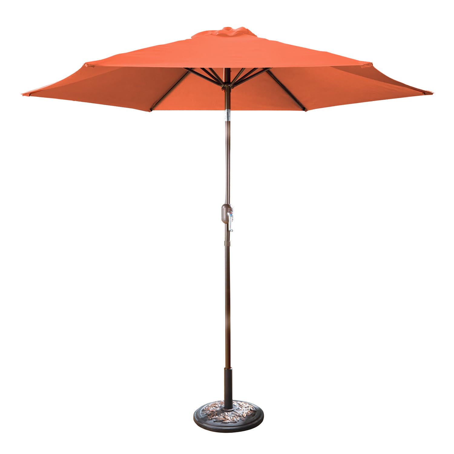 Coopers of Stortford - Tilting Garden Parasol with Crank Handle 2m or 2.7m - UV Resistant Outdoor Umbrella with 30 Degree Tilt