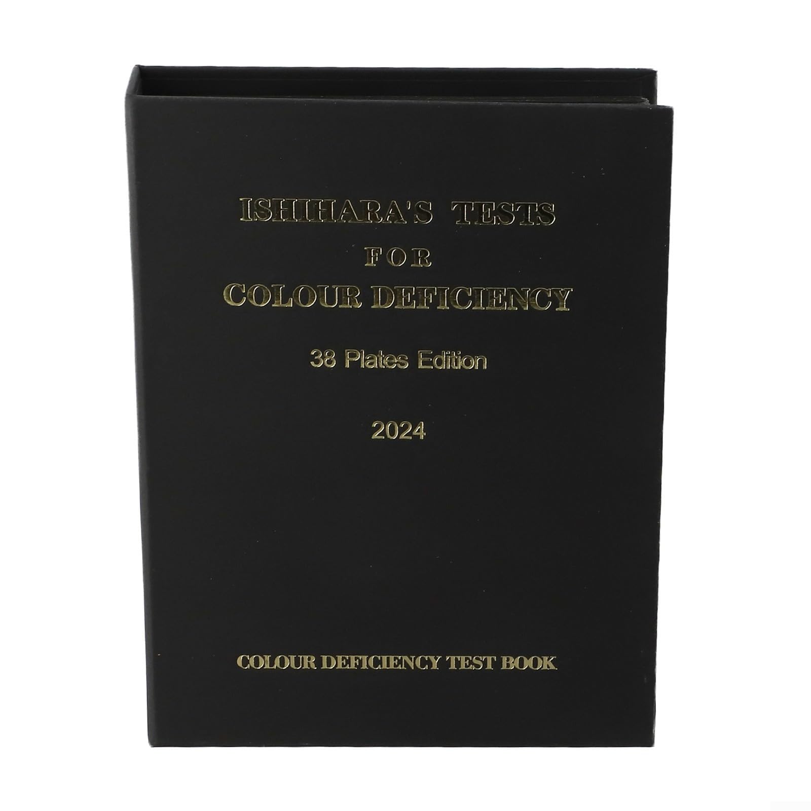 Ishihara 38 Plate Vision Test Book Edición 2024 Examen de optometría profesional para detectar ceguera roja, verde y amarilla con completa e incompleta