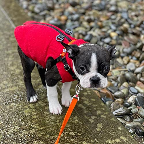 Gooby Zip Up Fleece Dog Sweater - Red, X-Large - Warm Pullover Fleece Step-In Dog Jacket With Dual D Ring Leash - Winter Small Dog Sweater - Dog Clothes For Small Dogs Boy And Medium Dogs #TOP4