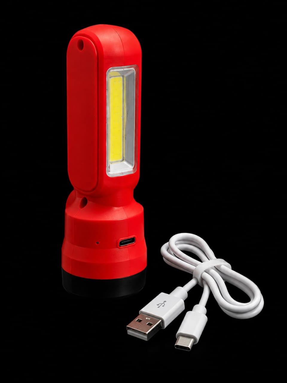Blue Basket- COB LED Rechargeable Torch with USB-C Charging Cable | USB-C Rechargeable, COB Work Light, Portable Handheld, Camping & Emergencies, Includes USB Cable-image-47
