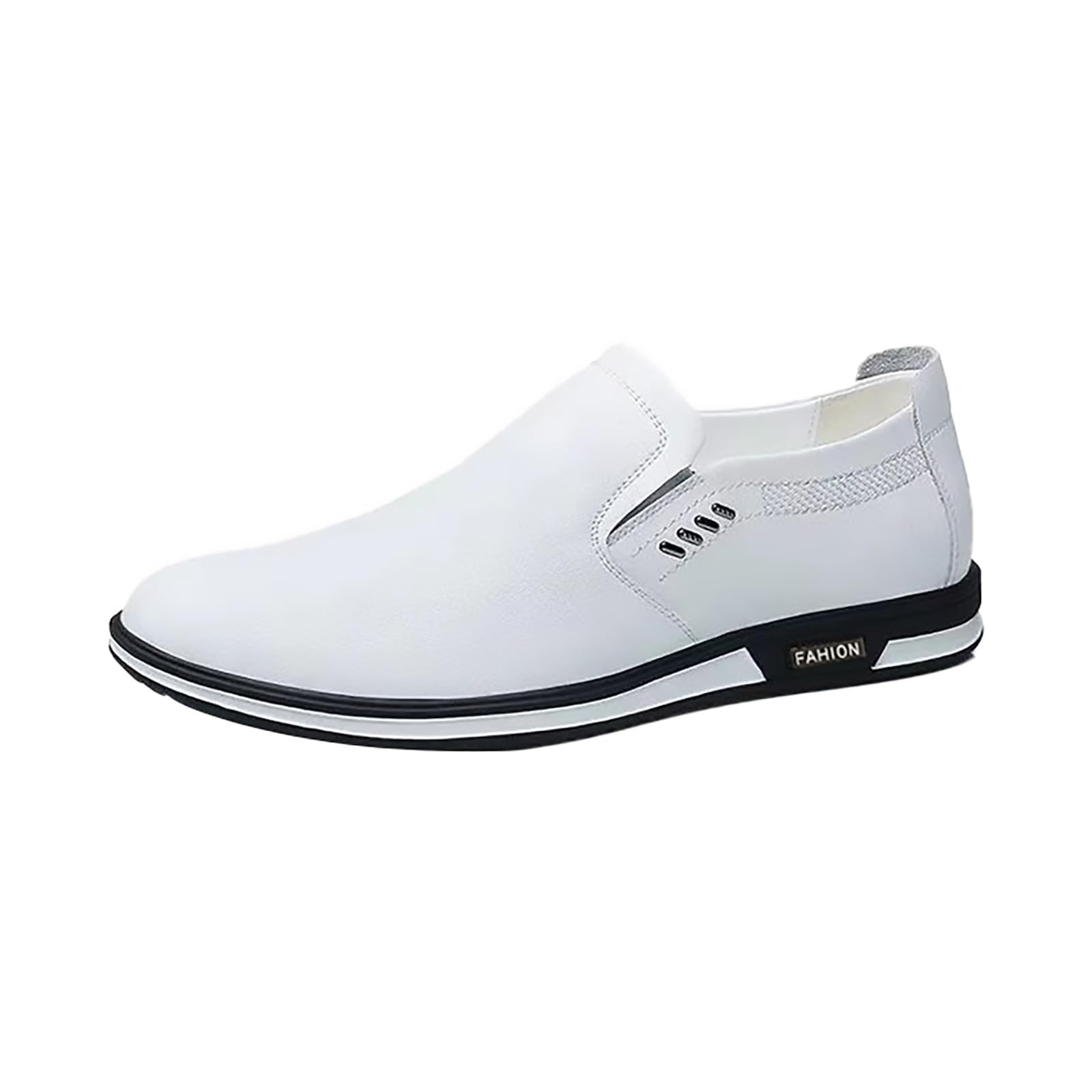 Mocasines clásicos para hombre con acabado elegante de piel sintética 8