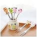 Fruit Fork, Cute Set of 6 Fruit Forks with Holder Stainless Steel Food Pick Forks for Kids Home (Fruit)