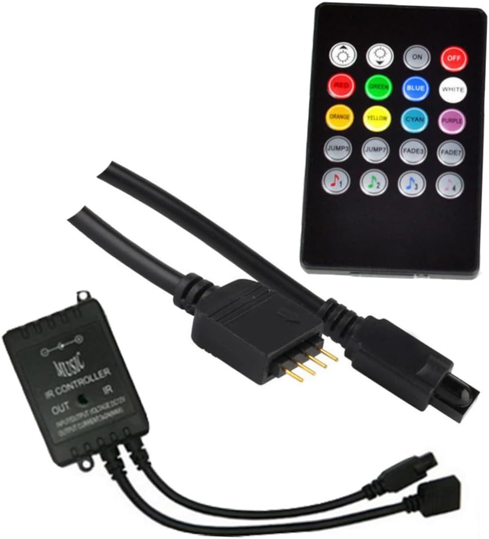 HOMSFOU 20 Controller Voice Control Music ir Controller LED Strip Light ir Remote Control car Remote Mobile APP Music Controls