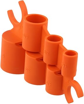 6-in-1 Pipe Deburring and Depth Gauge Tool Kit for Shark Bite Fittings ABS Measuring and Removal Tool for Copper PEX CPVC PERT Pipes 1/4" to 1" Sizes