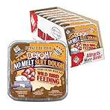 C&S Peanut Butter Delight No Melt Suet Dough, Suet Cakes for Wild Birds, 11.75 Ounces, Pack of 8