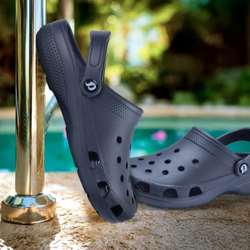 Image of DOCTOR EXTRA SOFT Men's Classic Casual Clogs /Sandals with Adjustable Back Strap for Adult | Comfortable & Light Weight | Stylish & Anti-Skid | Waterproof & Daily Mules for Gents & Boys D-501
