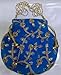 EliteKoopers Bolso de mano de terciopelo azul cielo Potli estilo Rajasthani Matka para novias tradicionales indias de boda o dama de honor Imagen de EliteKoopers Bolso de mano de terciopelo azul cielo Potli estilo Rajasthani Matka para novias tradicionales indias de boda o dama de honor