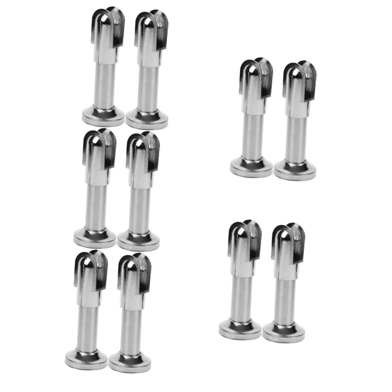 Pieds de support de cloison pour toilettes publiques : lot de 10 pièces robustes