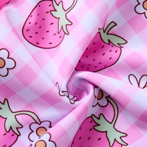 Image of TUONROAD Toddler Girls One Piece Swimsuit 2Pcs Bathing Suit Kids Swimwear with Short for 3-9
