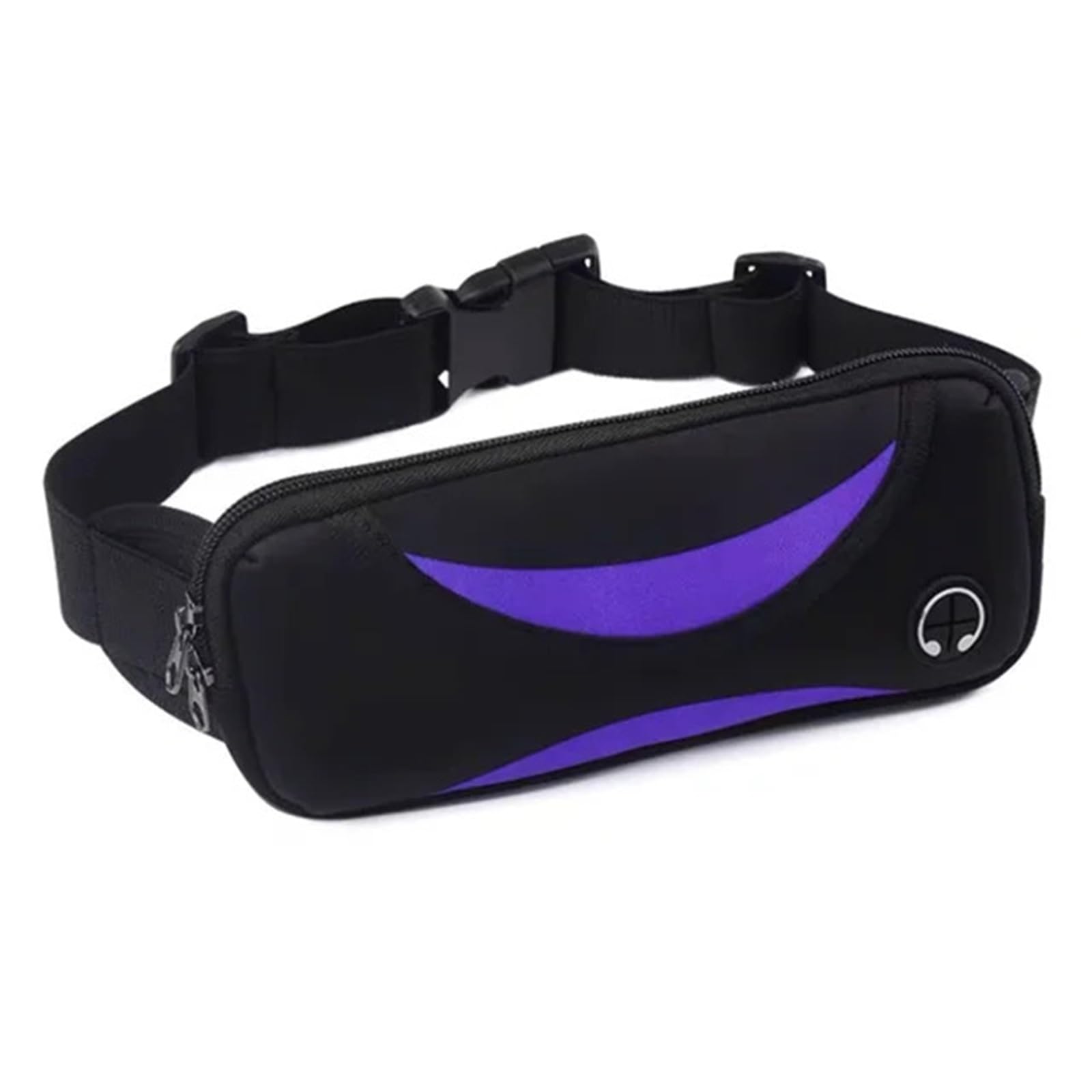Sac de Taille étanche Unisexe, Sac de Taille de Course, Sac de Support de téléphone Portable, Sac de Fitness, Sac de Ceinture de Course pour Homme(Purple)