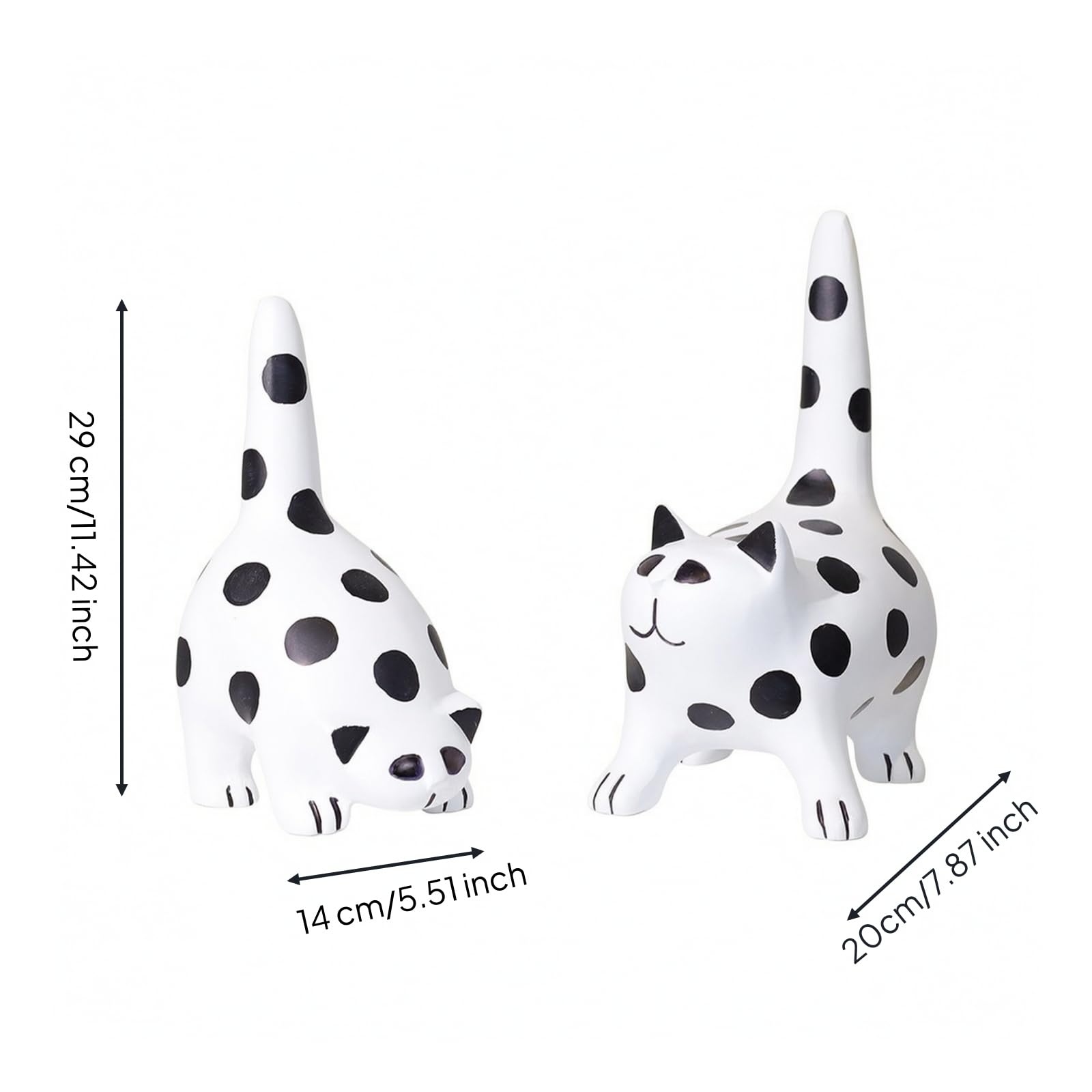 rockible Figura Gato Bonito, 20x14x29cm