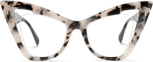 Zeelool Elegantes gafas de mariposa para mujer con lente transparente sin receta Asta JGA706778