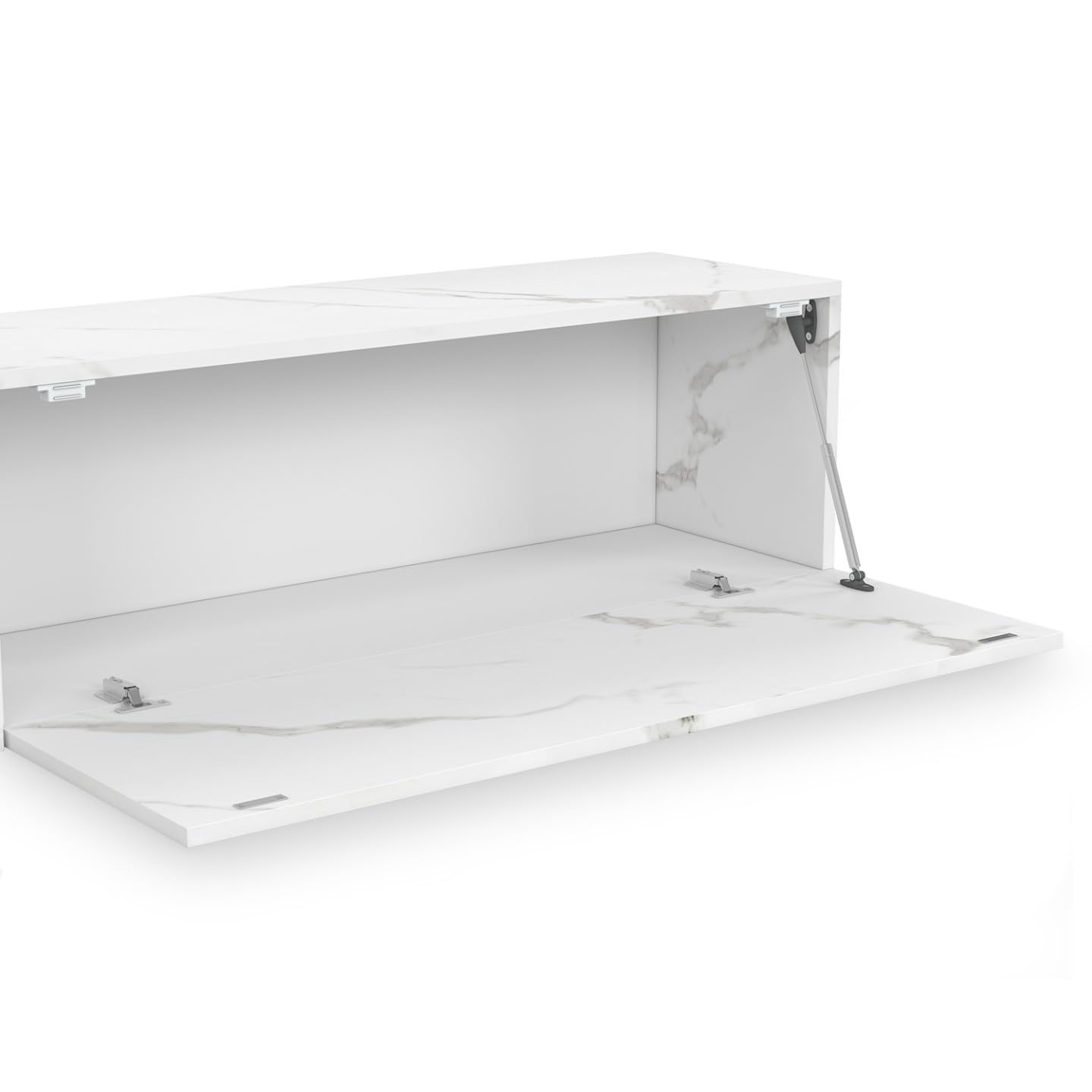 IDMarket Elio - Mueble para TV (180 cm, 2 puertas, madera, efecto mármol)