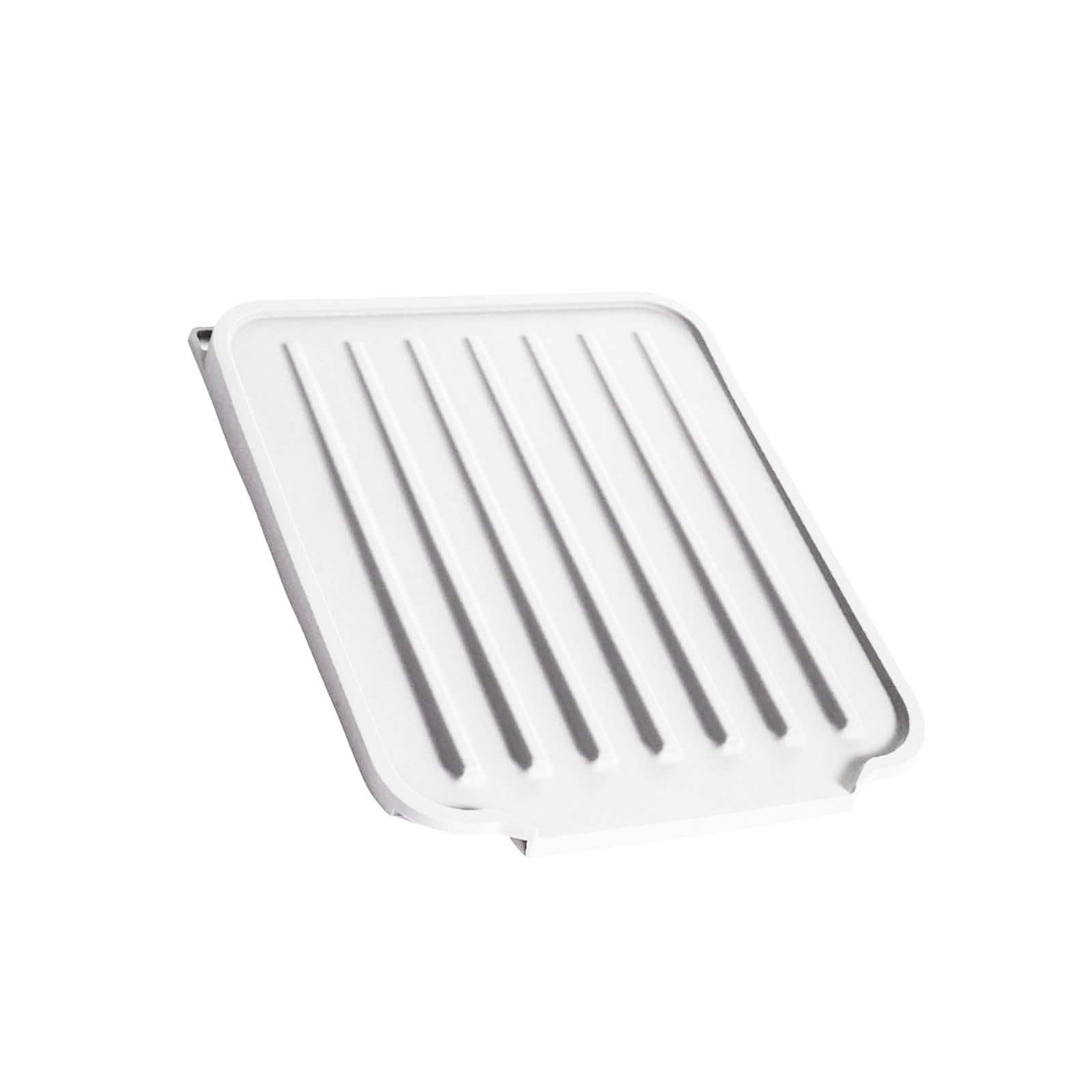 Gtylf White Flexible Silicone Countertop Mat Heatproof Drying Rack Effluent Pad Space-Saving Kitchen Effluent Mat Collapsing Kitchen Planner