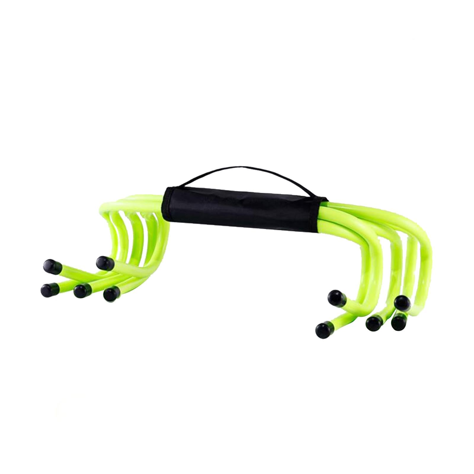 TISHITA 5 Pezzi Ostacoli Agilità Hurdles Allenamento velocità Attrezzatura Sportiva Materiale PP Alta Flessibilità Portatile Adatto per Bambini Calcio Tennis, 15 Cm