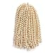 Valentines Day Gifts 1 Pack Spring Twist Crochet Braiding Hair #613 Kanekalon Synthetic Hair Crochet Braid Crochet Hair Afro Kinky Curl(8inch #613)