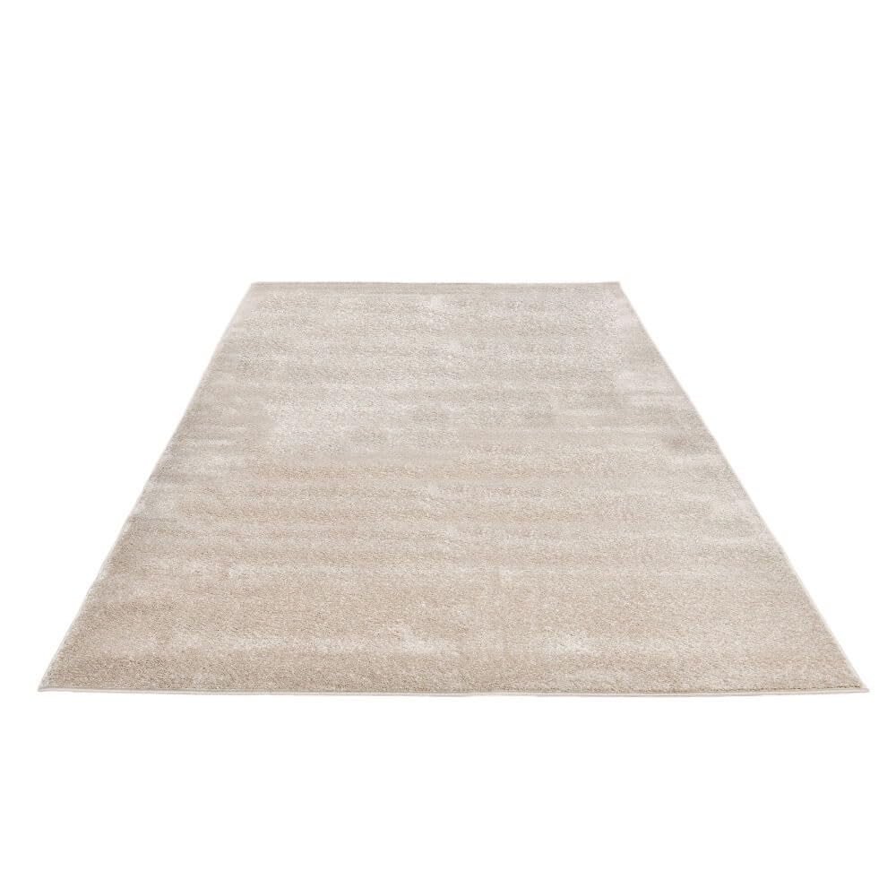 Home Deluxe - Tapis FOFI - Couleur : Beige, Dimensions : 150 x 80 cm - Hypoallergénique, Hauteur des Poils : 1,5 cm, 100% polypropylène Friese I Tapis de Sol Tapis Design Shaggy