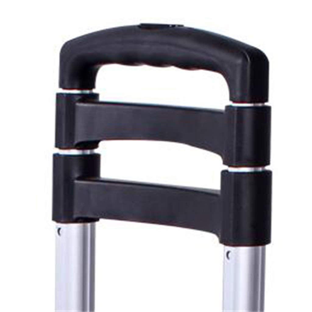 Pieghevole Carrello elevatore a Mano in Lega di alluminioNero Shopping drogheria Leggero Resistente Silenzioso con Carrello Porta-Ruote 68KG (Dimensioni : A)
